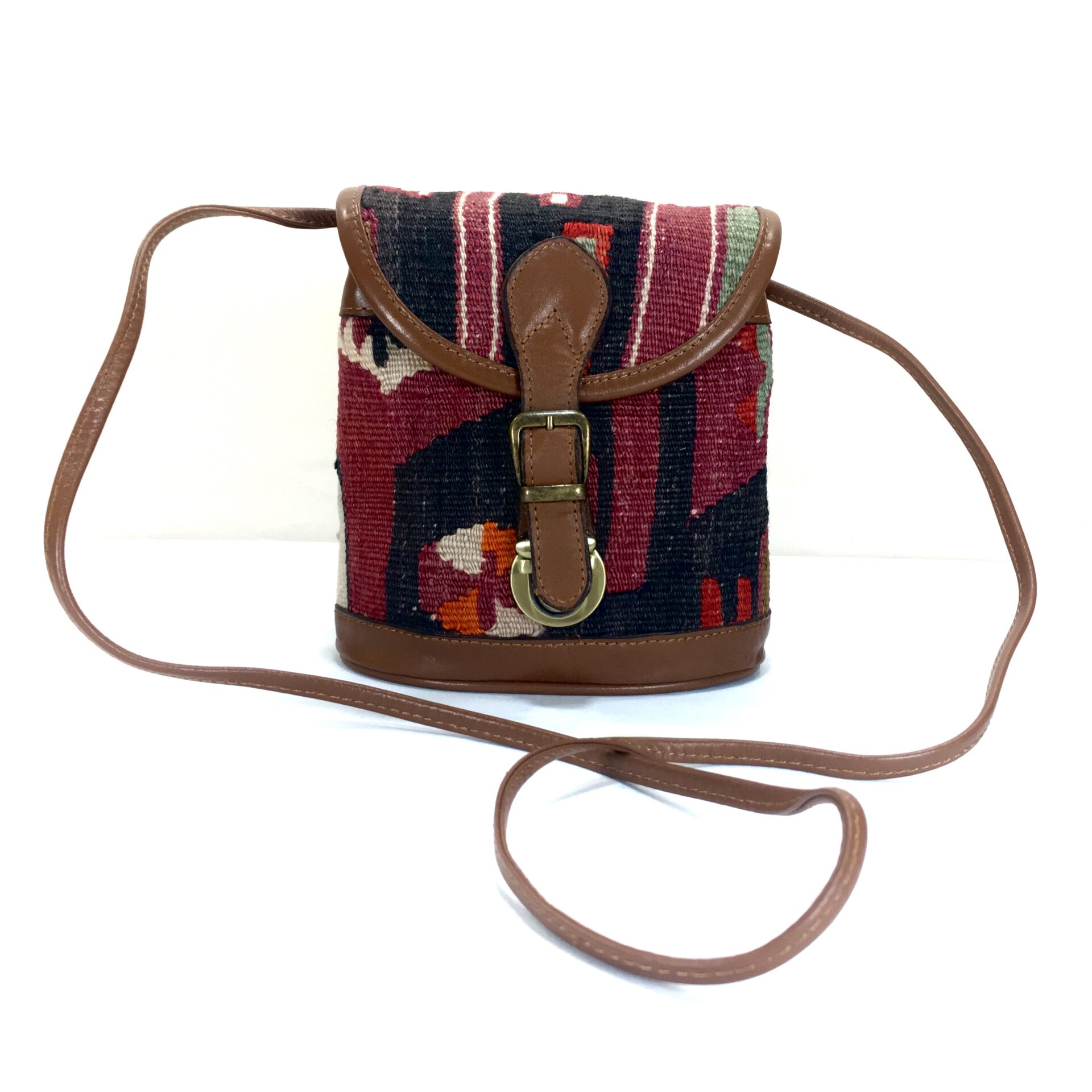 Kilim Buckle Bags With Strap