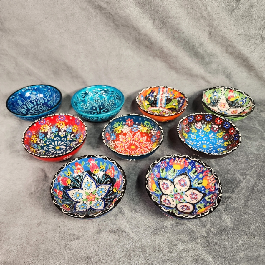 Ceramic Bowls - 5 Inch - Turkish Iznik Floral Designs