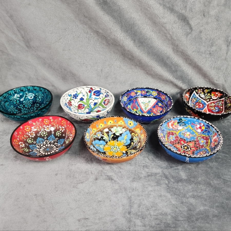 陶器 二重ボトル 花模様 Dish Depicting Two Birds among Flowering Plants - The
