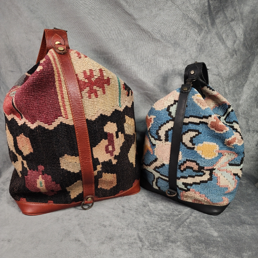 ✨Kilim Arts 幾何学模様 リュック✨ Elegant Kilim Backpacks - Upcycled Fabric- NEW